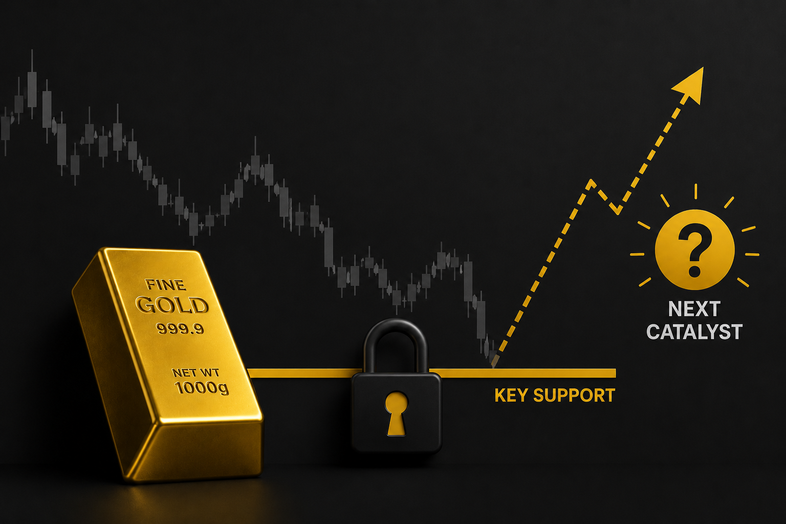 Gold Holds Key Support as Markets Await the Next Catalyst